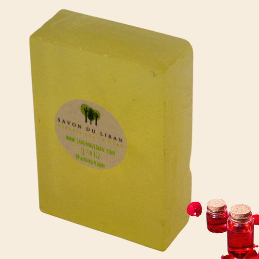 Elixir Glycerin Soap Bars by Savon Du Liban, handmade and natural with rosewater