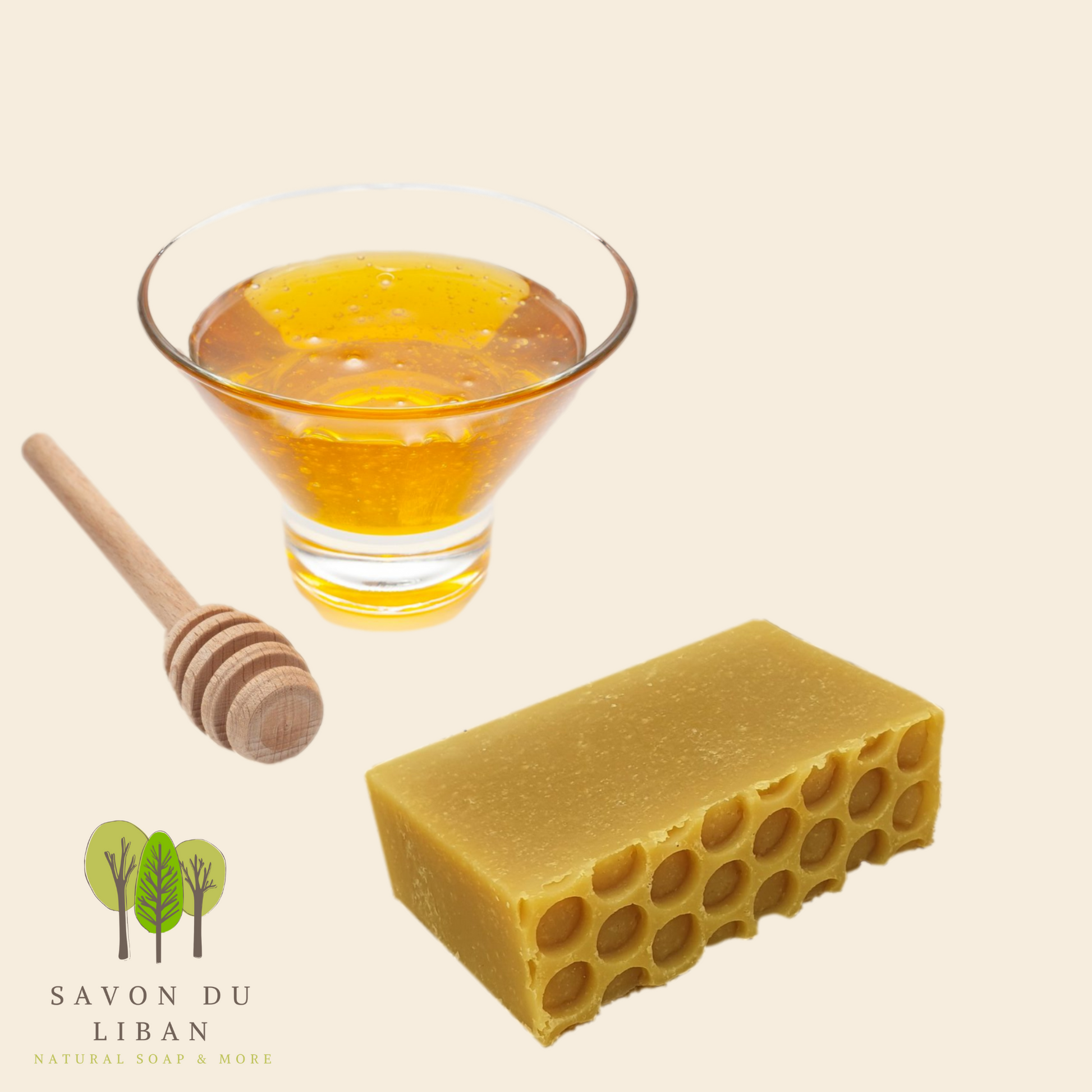 Floralux: "Honey" Soap Bars by Savon Du Liban, handmade and natural