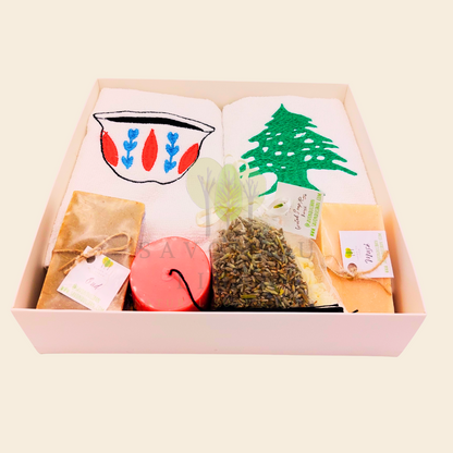 From Lebanon with Love Soaps & Towels Gift Set - Handmade in Lebanon by Savon Du Liban.