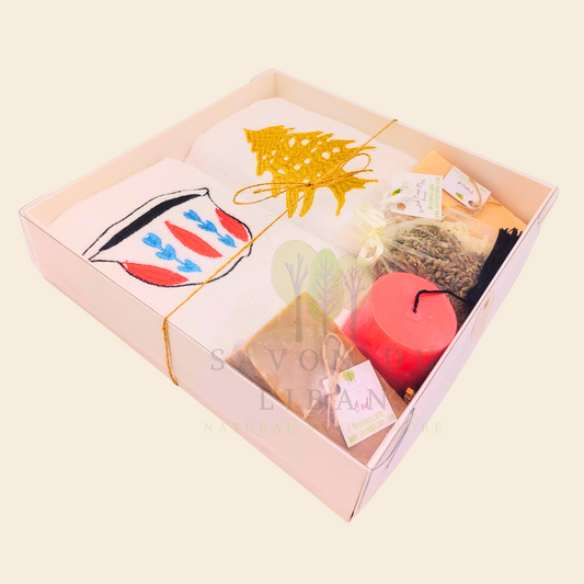 From Lebanon with Love Soaps & Towels Gift Set - Handmade in Lebanon by Savon Du Liban.