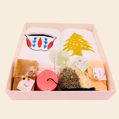 From Lebanon with Love Soaps & Towels Gift Set - Handmade in Lebanon by Savon Du Liban.