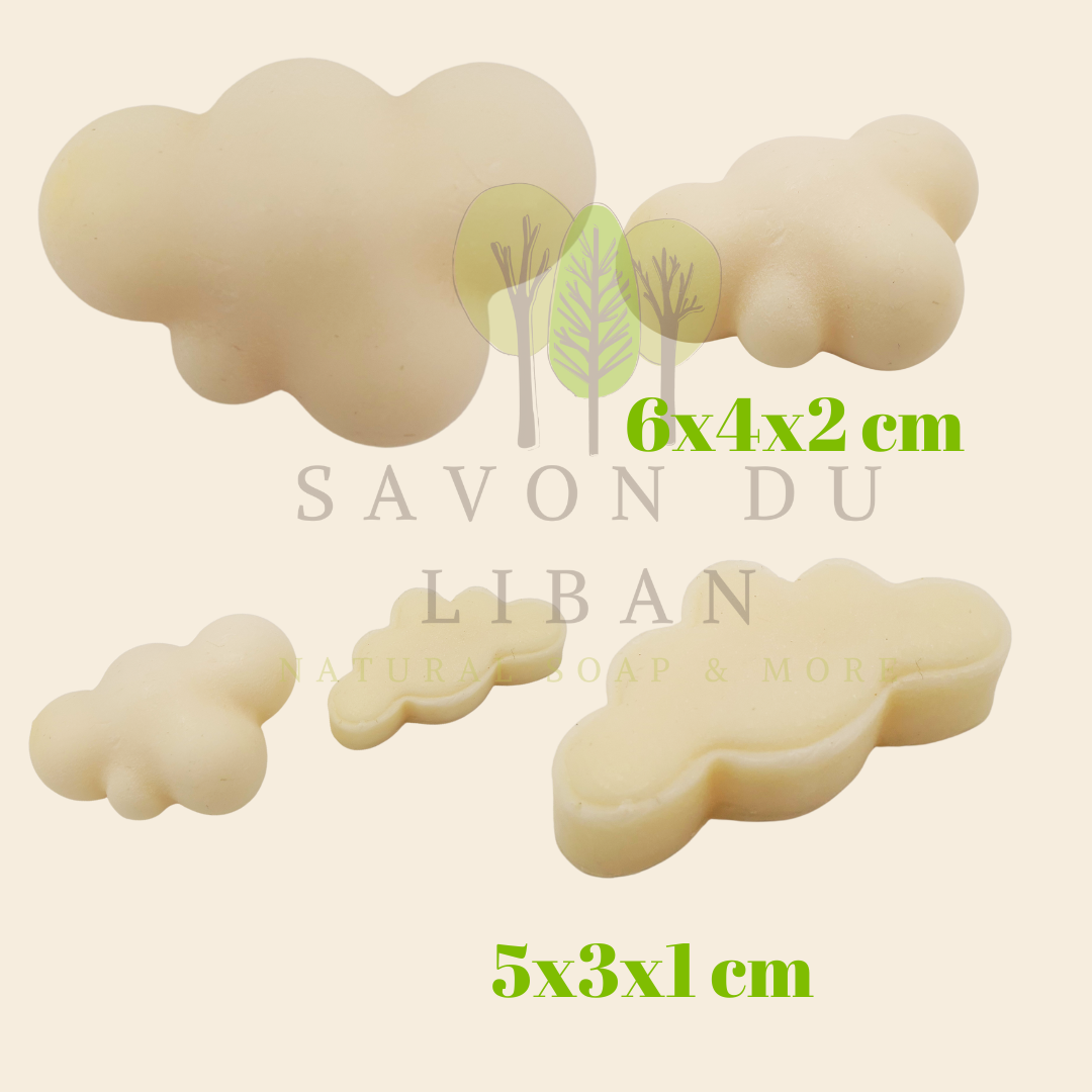 Soaps from the Sky: Clouds (Big & Small), perfect for newborn return gifts by Savon Du Liban