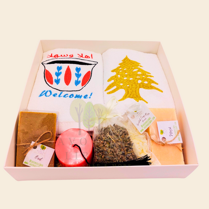 From Lebanon with Love Soaps & Towels Gift Set - Handmade in Lebanon by Savon Du Liban.