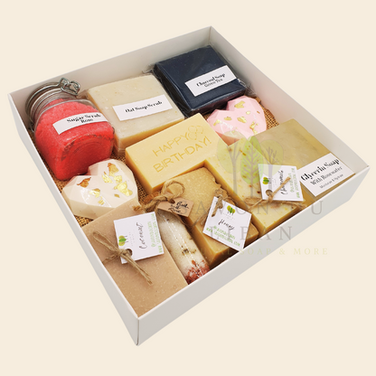 Radiance Unveiled - The Ultimate Birthday Spa Gift with Lebanese Artisanal Soaps and Scrubs.