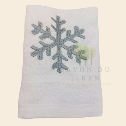 Christmas Embroidered Towels – 30×30 cm | Made in Lebanon