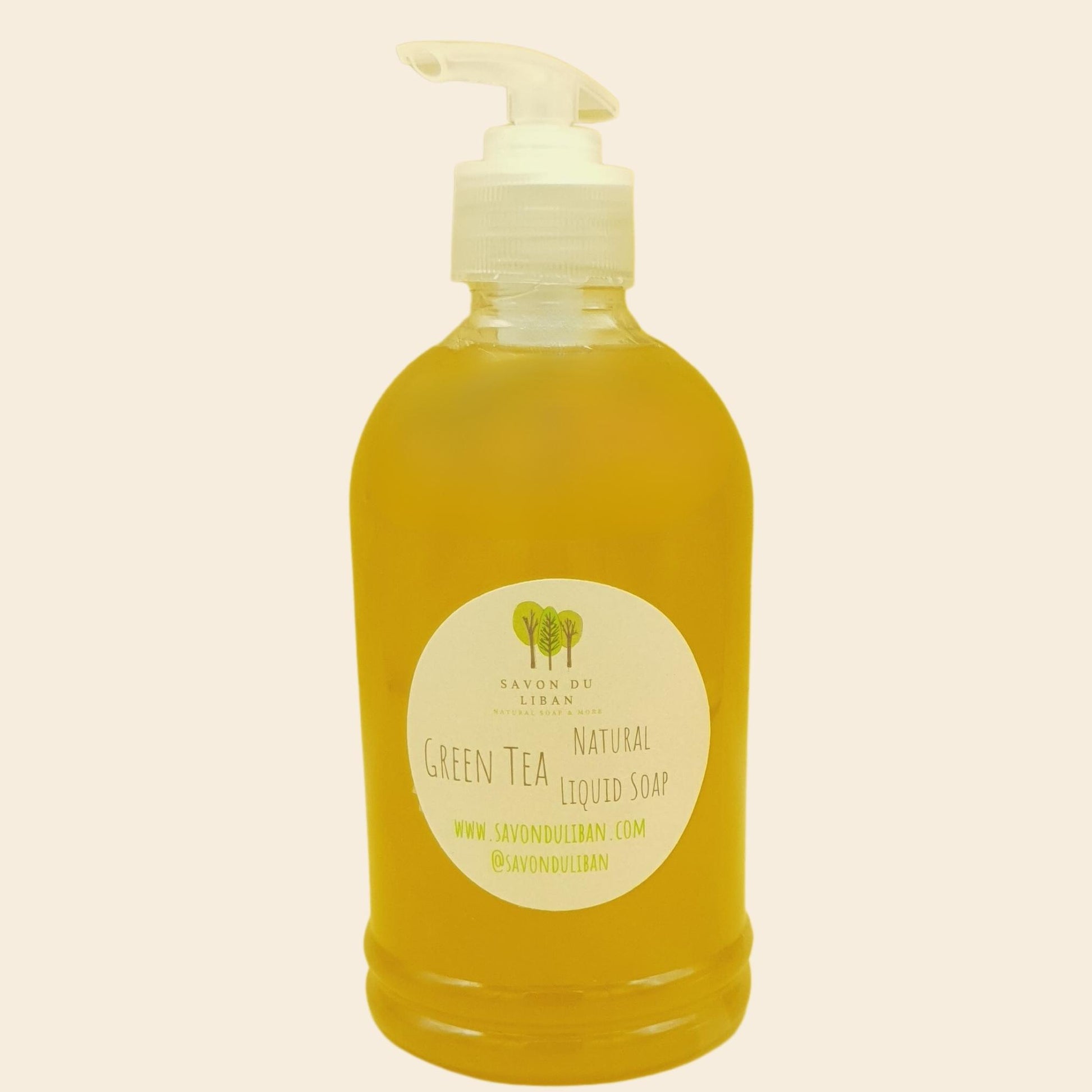 Natural Liquid Soap Dispenser 500ml: Green Tea