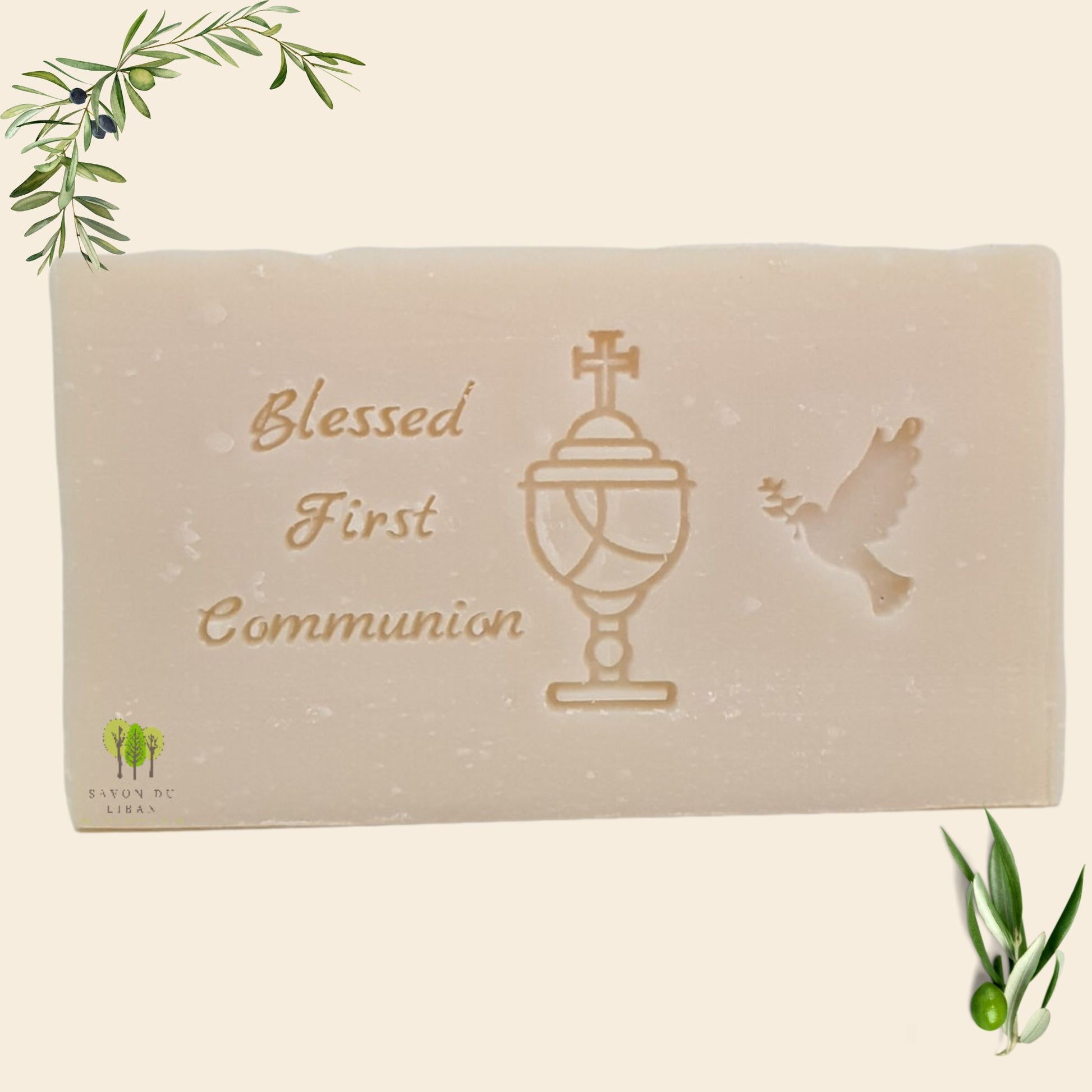 Savon du Liban English Holy Communion Stamped Natural Soap: Blessed First Communion