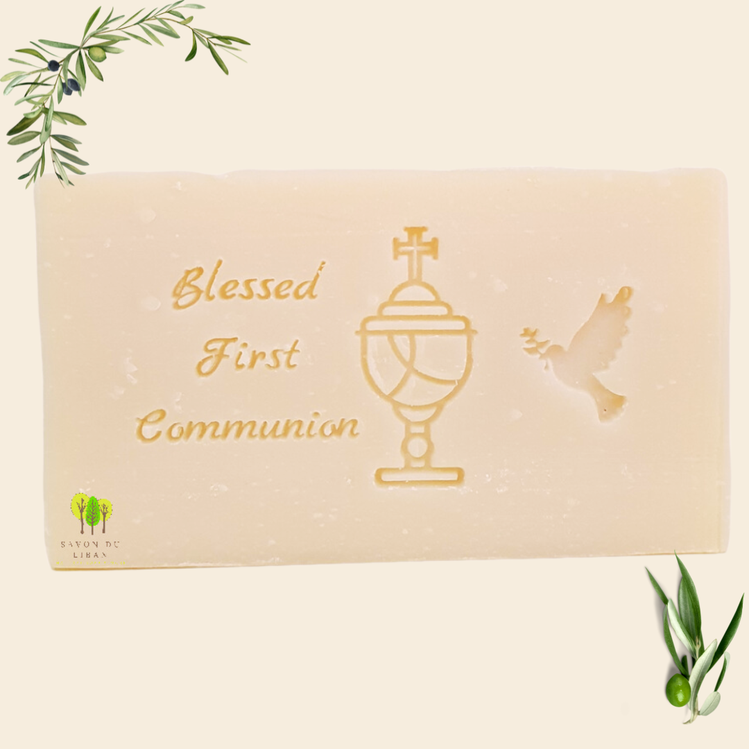 Holy Communion Handmade Soap from Lebanon - Engraved in English