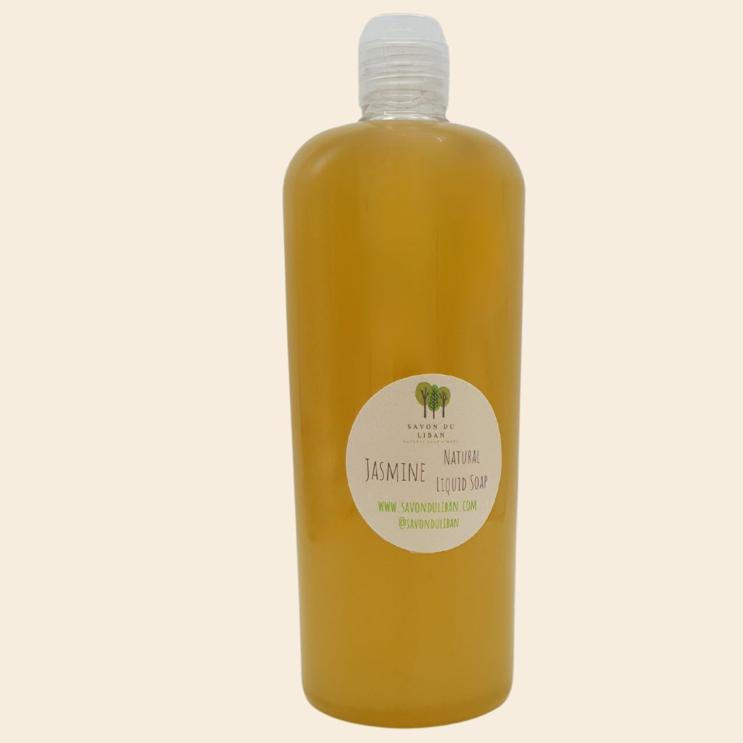 Natural Liquid Soap Bottle 1 Liter: Jasmine