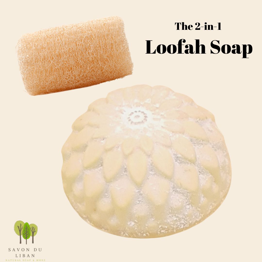 Baladi Loofah Soap Bar - Handmade in Lebanon