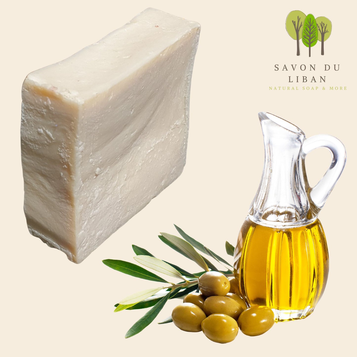 Traditional Natural Olive Oil Soap Bars "Baladi" from Lebanon