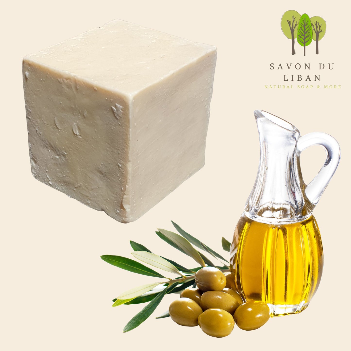 Traditional Natural Olive Oil Soap Bars "Baladi" from Lebanon