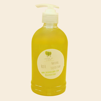 Natural Liquid Soap Dispenser 500ml: Rose