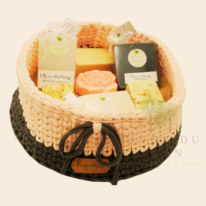 "Time for Mama" Crochet Basket Gift Set