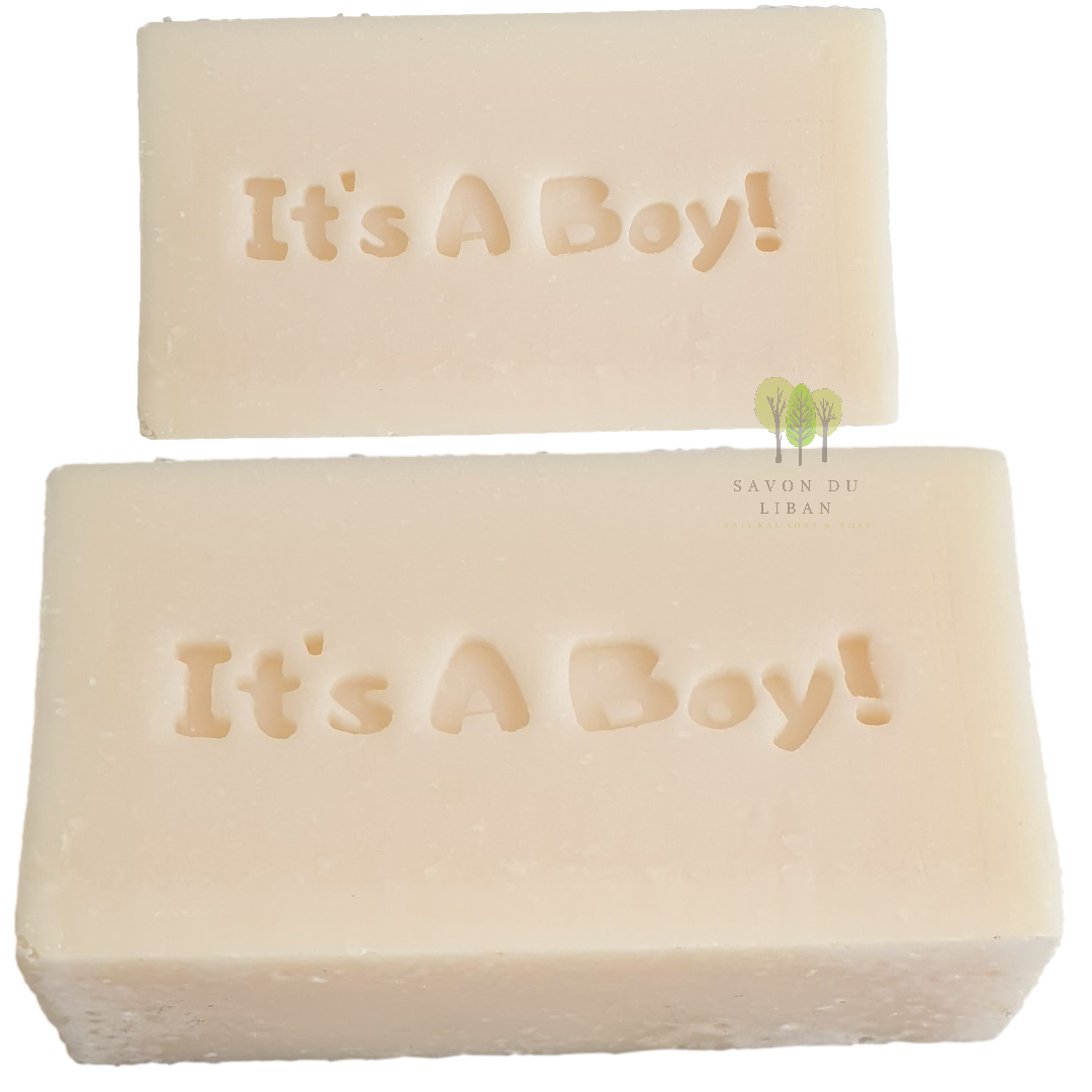 Natural Soap Bars from Lebanon - Stamped By Hand - Newborn - It's A Boy