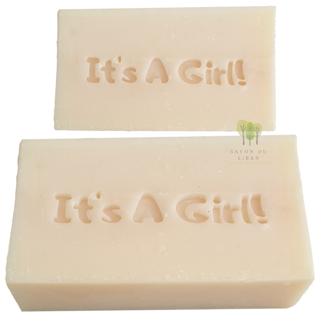Natural Soap Bars from Lebanon - Stamped By Hand - Newborn - It's A Girl